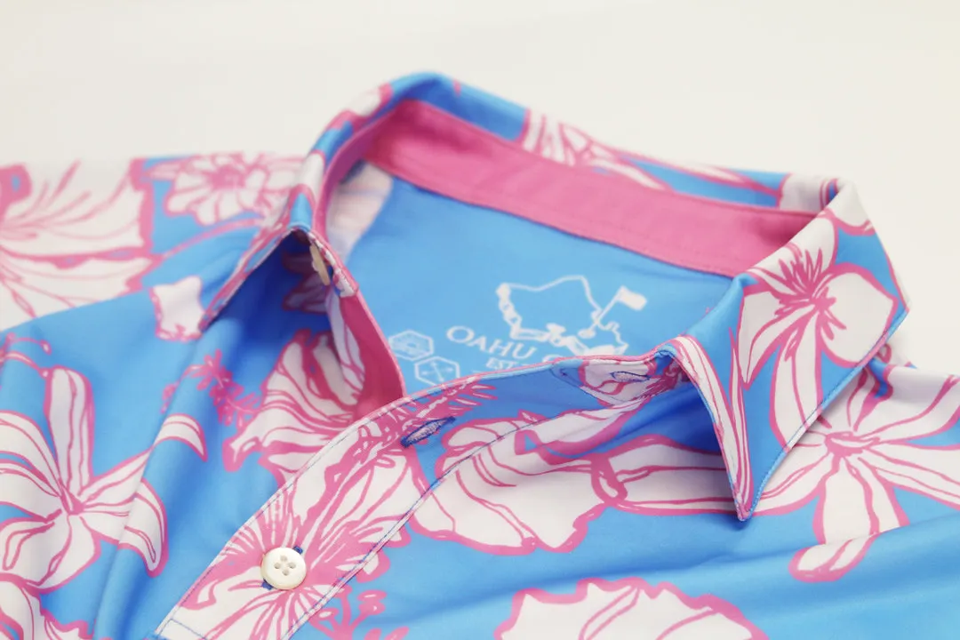 Sketchy Flora - OGA Men's Polo - Cotton Candy