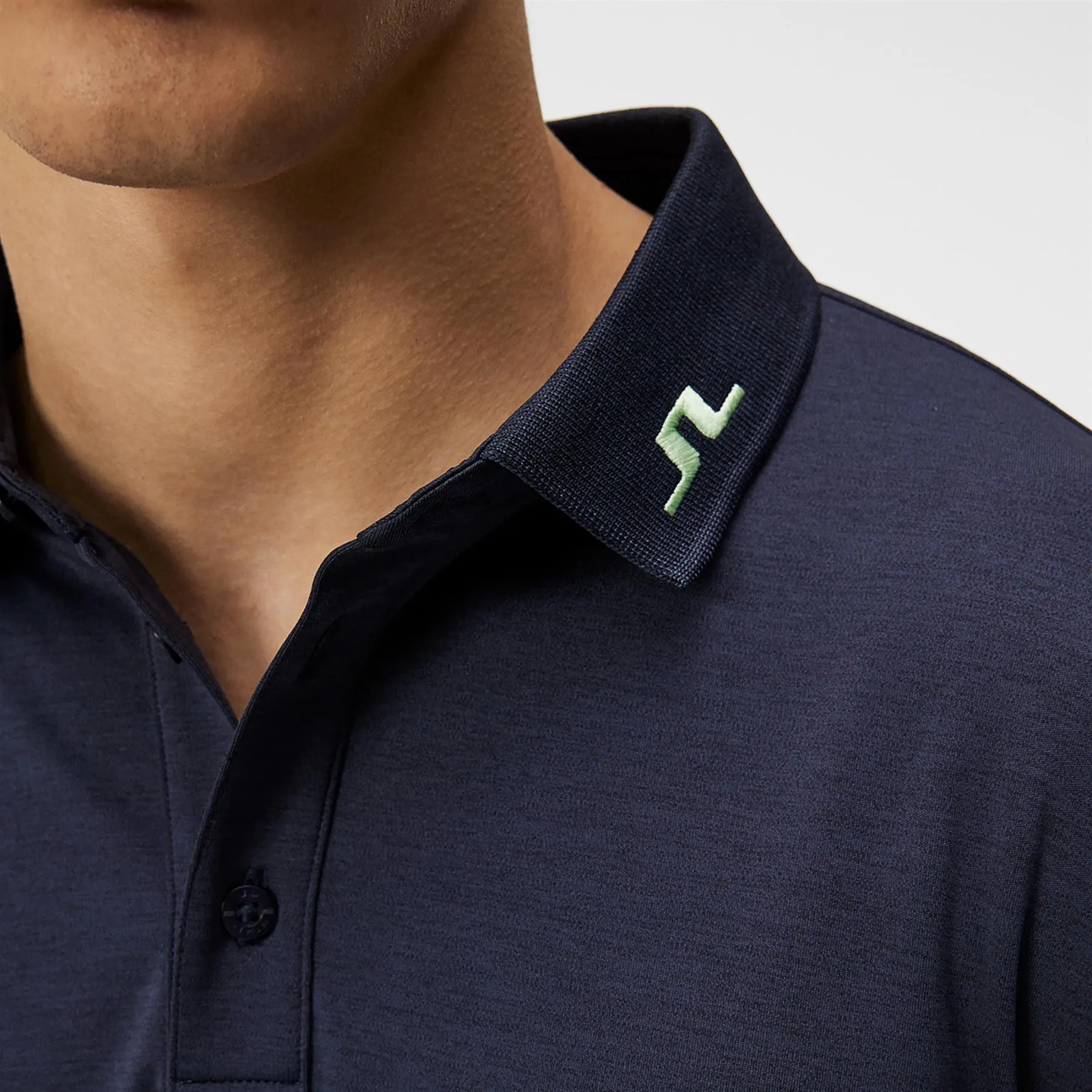 Tour Tech Regular Fit LS TX Jersey Polo Navy Melange - SS24