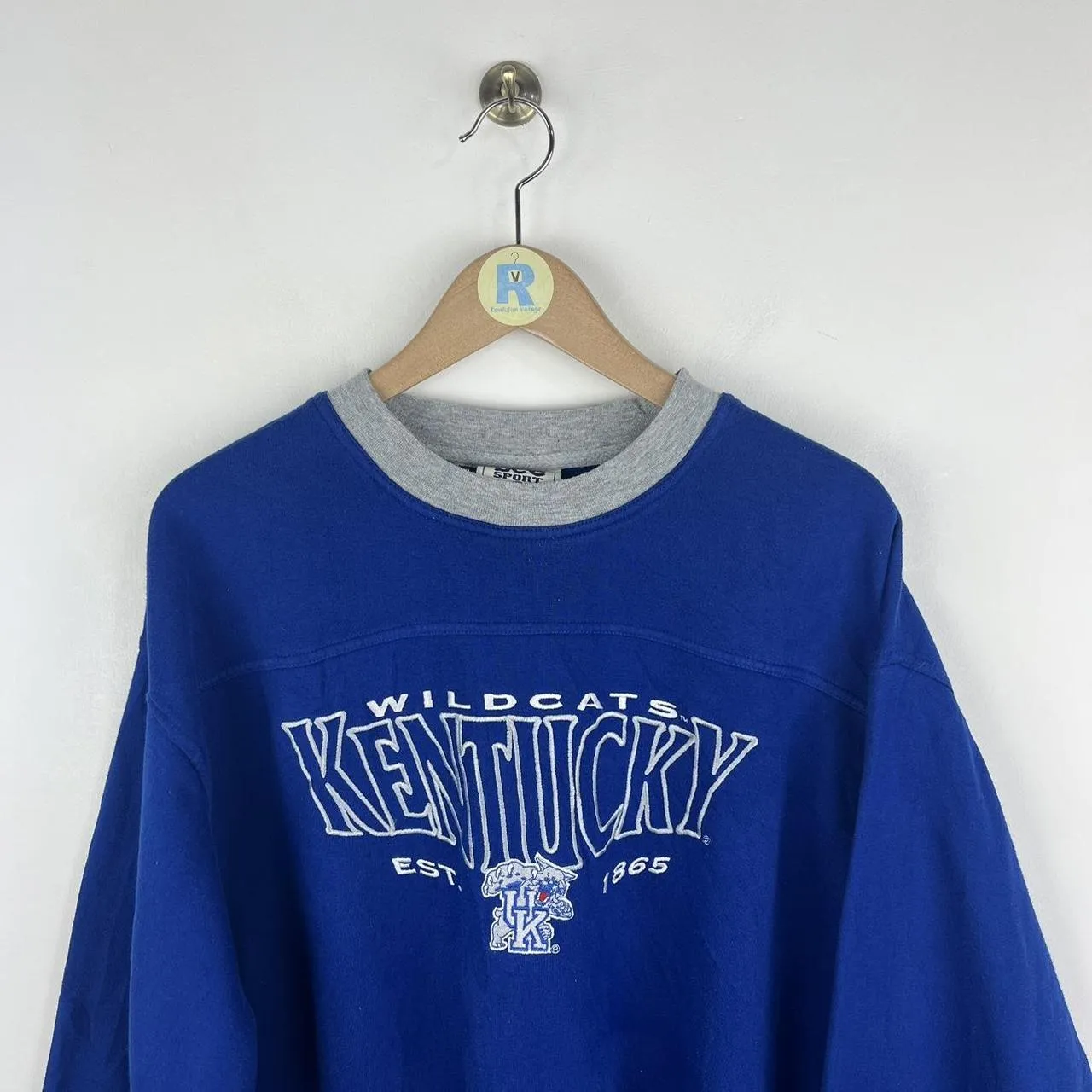 Vintage LEE Kentucky Wildcats USA Sweatshirt Embroidered (XL)