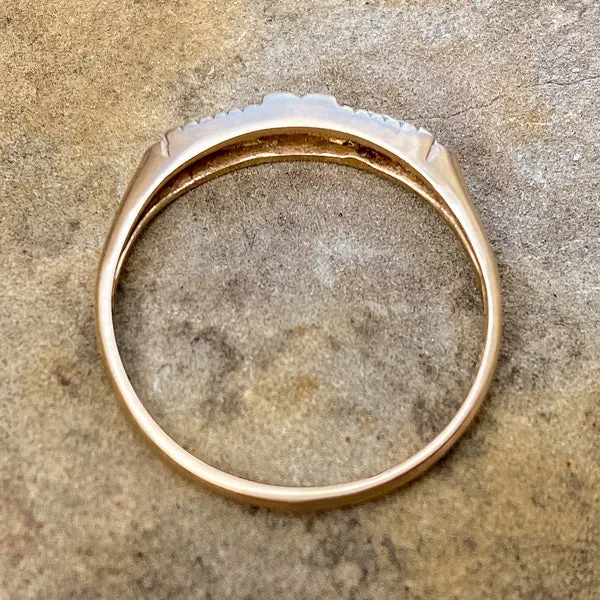 Vintage Two Toned Wedding Band Ring