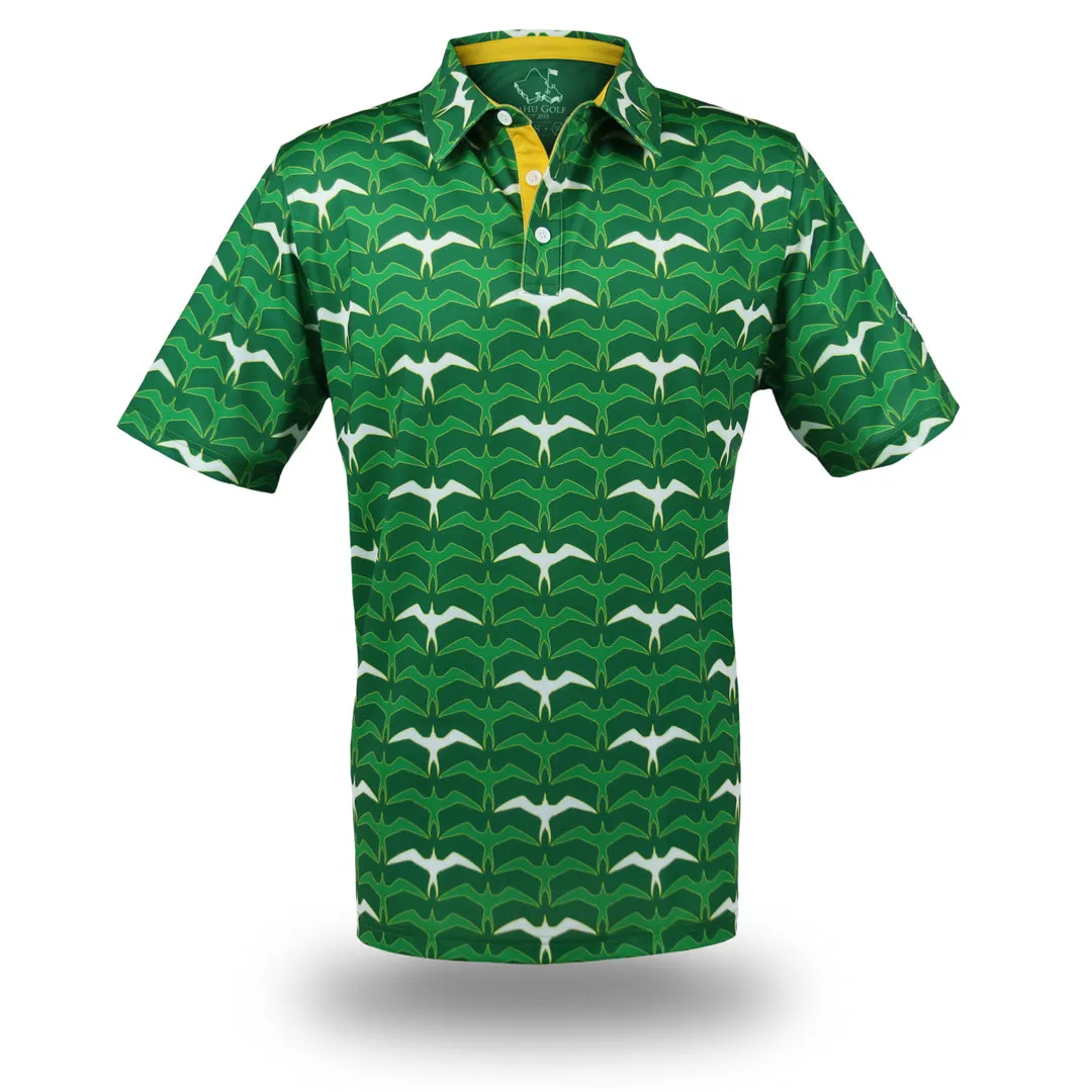 Wasters 3.0 Iwa Flock - OGA Men's Polo - Grass Green