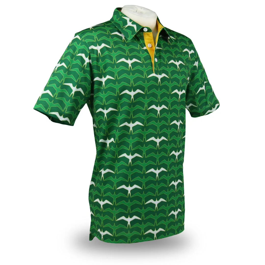 Wasters 3.0 Iwa Flock - OGA Men's Polo - Grass Green