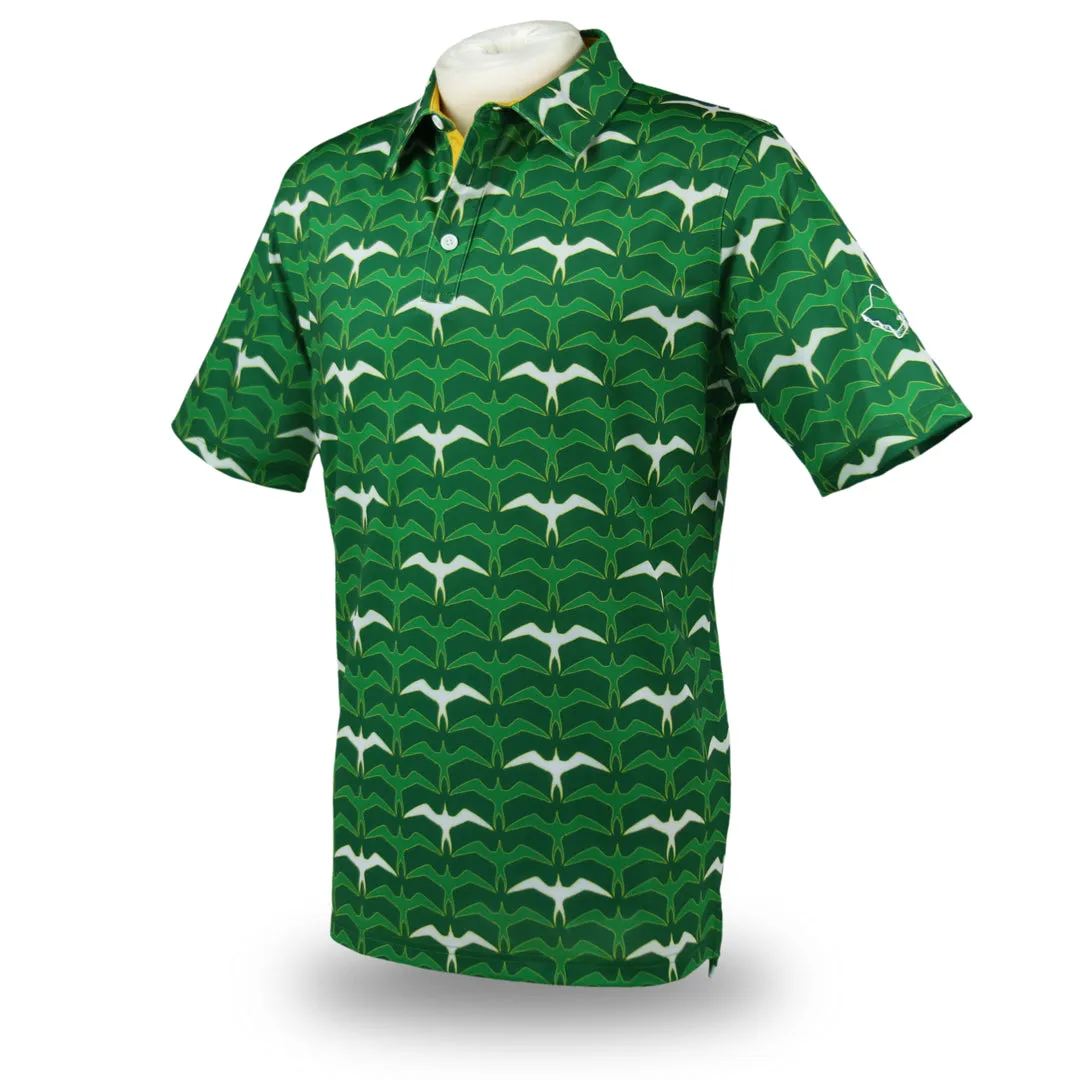 Wasters 3.0 Iwa Flock - OGA Men's Polo - Grass Green