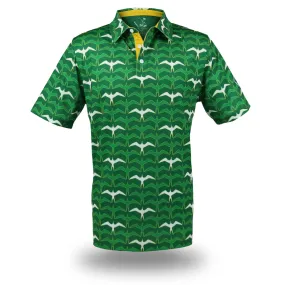 Wasters 3.0 Iwa Flock - OGA Men's Polo - Grass Green